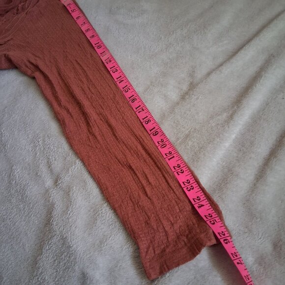 Lucky Brand Women's XL Terracotta Lace Henley Swing Top - Picture 13 of 14